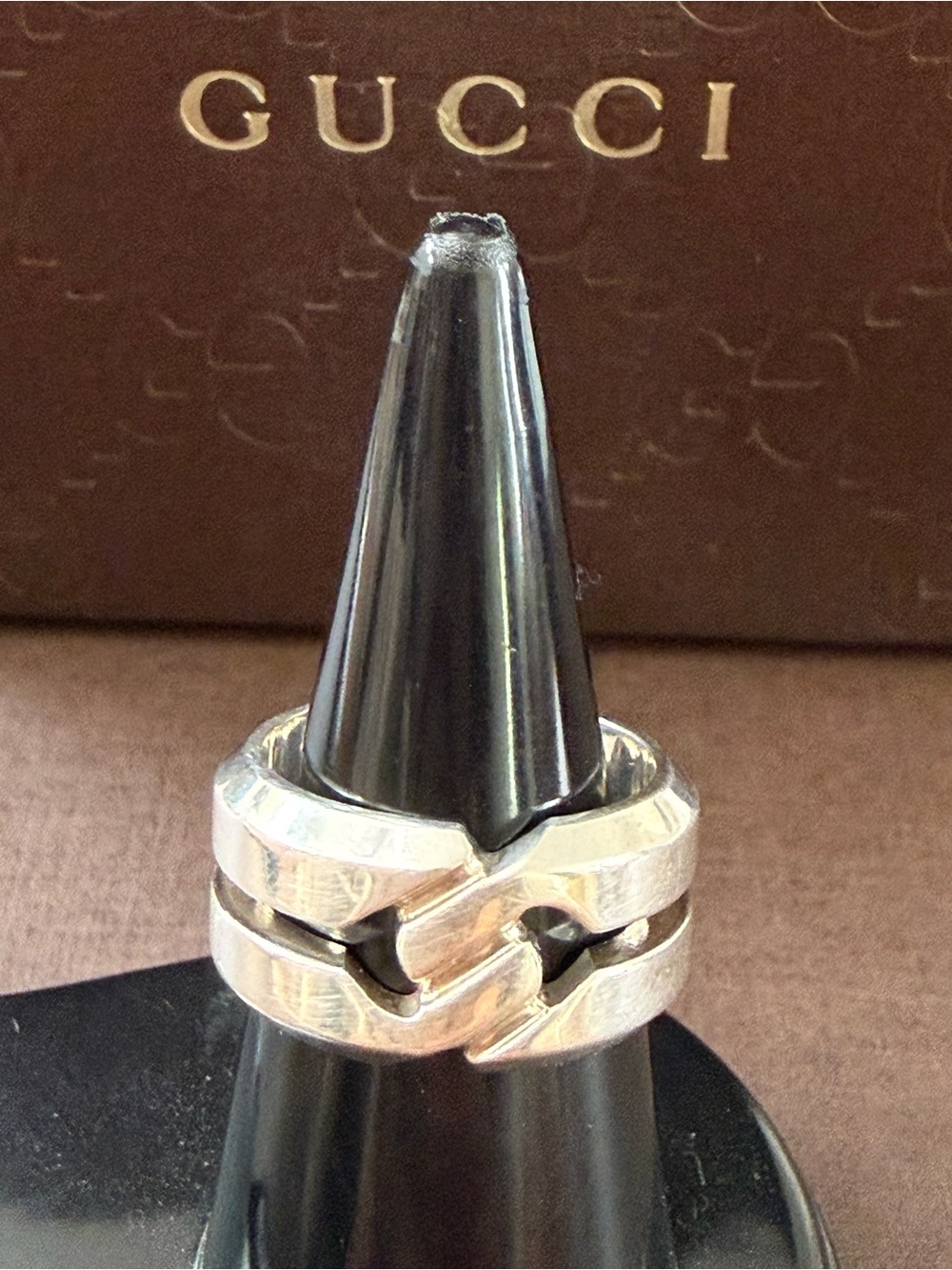 GUCCI Knot Infinity 925 Silver Ring